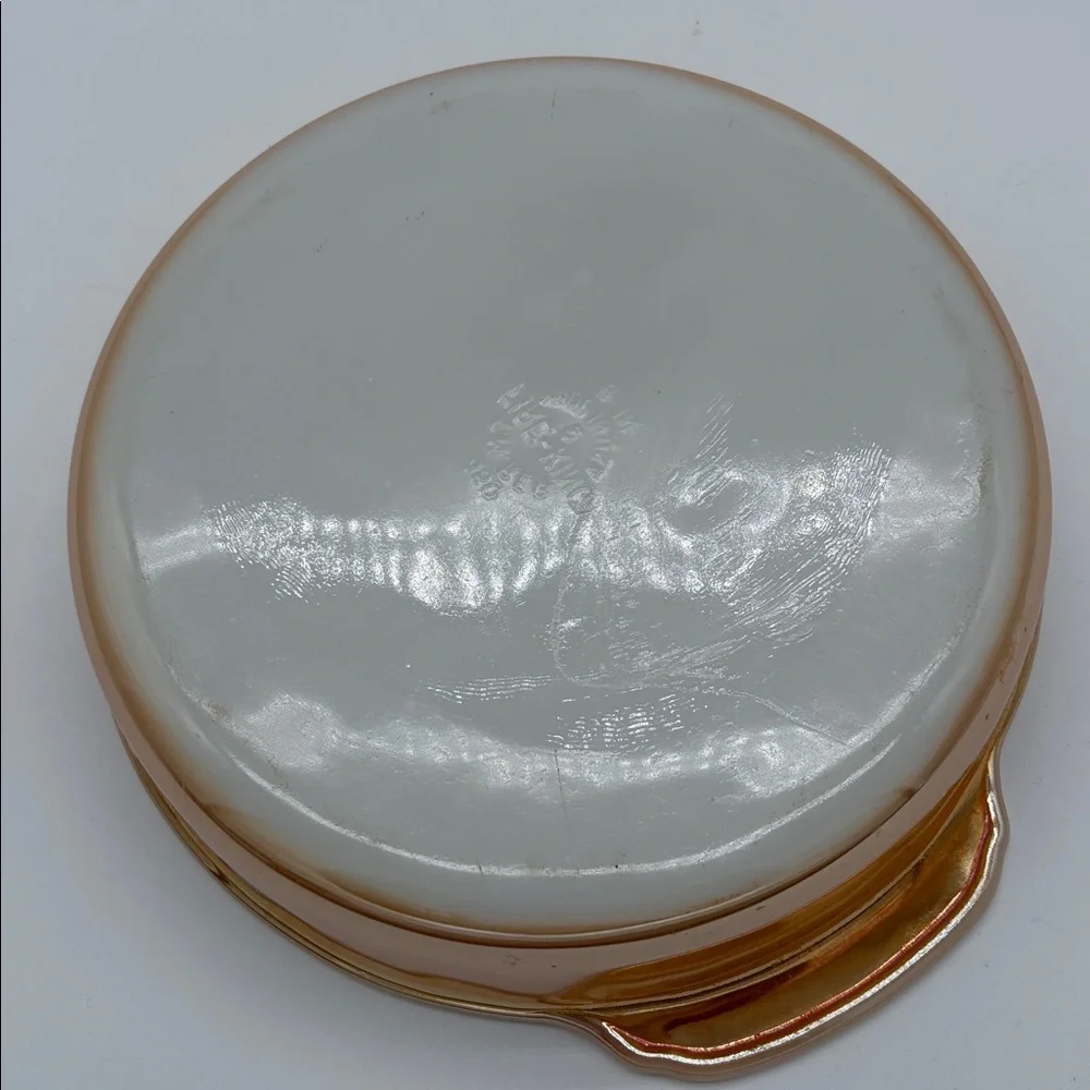 Vintage Fire King Peach Luster 450 8 inch Casserole Round Casserole Dish BLEMISH